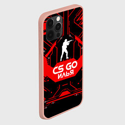 Чехол для iPhone 12 Pro Max CS:GO - Илья, цвет: 3D-светло-розовый — фото 2