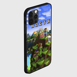 Чехол для iPhone 12 Pro Max Minecraft: Настя, цвет: 3D-черный — фото 2