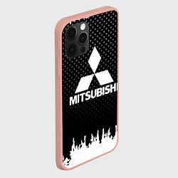 Чехол для iPhone 12 Pro Max Mitsubishi: Black Side, цвет: 3D-светло-розовый — фото 2