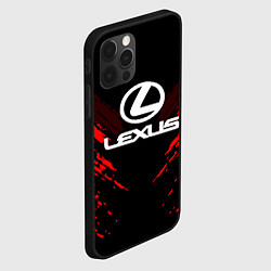 Чехол для iPhone 12 Pro Max Lexus: Red Anger, цвет: 3D-черный — фото 2