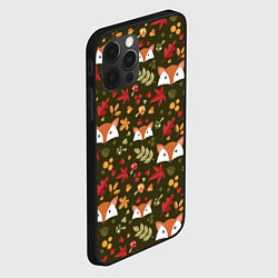 Чехол для iPhone 12 Pro Max Осенние лисички, цвет: 3D-черный — фото 2