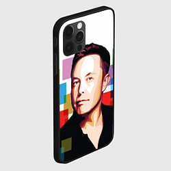 Чехол для iPhone 12 Pro Max Илон Маск, цвет: 3D-черный — фото 2