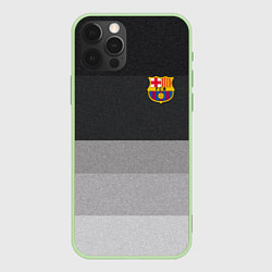 Чехол iPhone 12 Pro Max ФК Барселона: Серый стиль