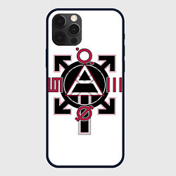 Чехол для iPhone 12 Pro Max 30 seconds to Mars emblem, цвет: 3D-черный