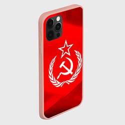 Чехол для iPhone 12 Pro Max Патриот СССР, цвет: 3D-светло-розовый — фото 2