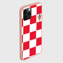 Чехол для iPhone 12 Pro Max Сборная Хорватии: Домашняя ЧМ-2018, цвет: 3D-светло-розовый — фото 2