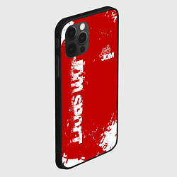 Чехол для iPhone 12 Pro Max Eat Sleep JDM: Red Style, цвет: 3D-черный — фото 2