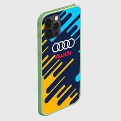 Чехол для iPhone 12 Pro Max Audi: Colour Sport, цвет: 3D-салатовый — фото 2