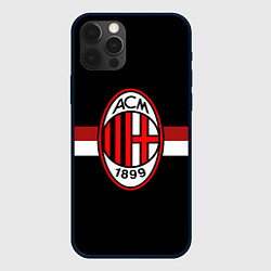 Чехол для iPhone 12 Pro Max AC Milan 1899, цвет: 3D-черный