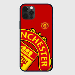 Чехол для iPhone 12 Pro Max FC Man United: Red Exclusive, цвет: 3D-черный