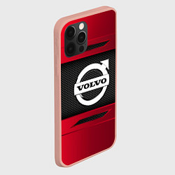 Чехол для iPhone 12 Pro Max Volvo Sport, цвет: 3D-светло-розовый — фото 2