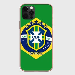 Чехол для iPhone 12 Pro Max CBF Brazil, цвет: 3D-светло-розовый