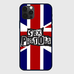 Чехол для iPhone 12 Pro Max Sex Pistols UK, цвет: 3D-черный