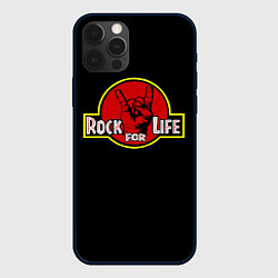 Чехол для iPhone 12 Pro Max Rock for Life, цвет: 3D-черный