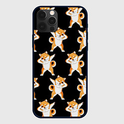 Чехол для iPhone 12 Pro Max Foxes Dab, цвет: 3D-черный