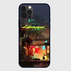 Чехол для iPhone 12 Pro Max Cyberpunk 2077: Night City, цвет: 3D-черный