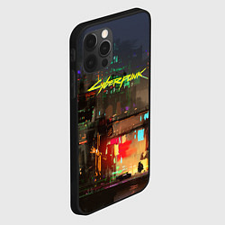 Чехол для iPhone 12 Pro Max Cyberpunk 2077: Night City, цвет: 3D-черный — фото 2