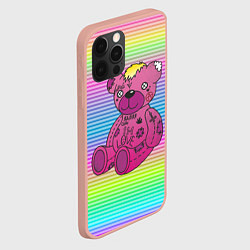 Чехол для iPhone 12 Pro Max Lil Peep Bear, цвет: 3D-светло-розовый — фото 2