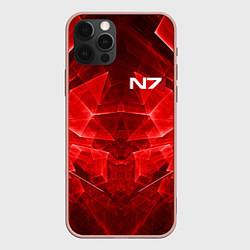 Чехол для iPhone 12 Pro Max Mass Effect: Red Armor N7, цвет: 3D-светло-розовый