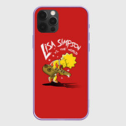 Чехол для iPhone 12 Pro Max Lisa Simpson, цвет: 3D-сиреневый
