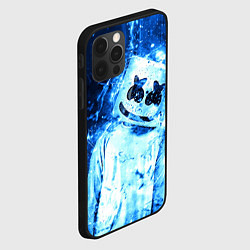 Чехол для iPhone 12 Pro Max Marshmello: Blue Liquid, цвет: 3D-черный — фото 2