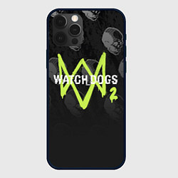 Чехол для iPhone 12 Pro Max Watch Dogs 2: Skulls Pattern, цвет: 3D-черный
