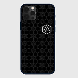 Чехол для iPhone 12 Pro Max Linkin Park: Black Carbon, цвет: 3D-черный