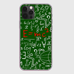 Чехол для iPhone 12 Pro Max E=mc2: Green Style, цвет: 3D-серый