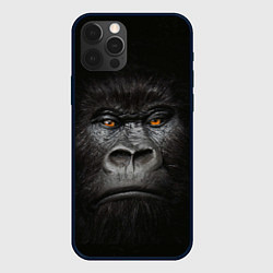 Чехол для iPhone 12 Pro Max Морда Гориллы, цвет: 3D-черный