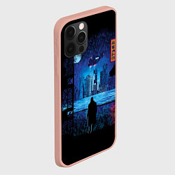 Чехол для iPhone 12 Pro Max Blade Runner: Dark Night, цвет: 3D-светло-розовый — фото 2