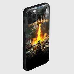 Чехол для iPhone 12 Pro Max TES: Dragon Flame, цвет: 3D-черный — фото 2