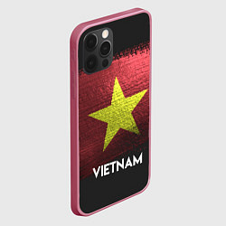 Чехол для iPhone 12 Pro Max Vietnam Style, цвет: 3D-малиновый — фото 2