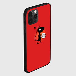 Чехол для iPhone 12 Pro Max Disenchantment: I'm not a Cat, цвет: 3D-черный — фото 2