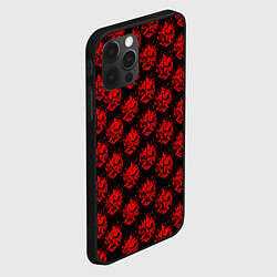 Чехол для iPhone 12 Pro Max Cyberpunk 2077: Samurai Pattern, цвет: 3D-черный — фото 2