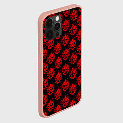 Чехол для iPhone 12 Pro Max Cyberpunk 2077: Samurai Pattern, цвет: 3D-светло-розовый — фото 2