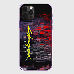 Чехол для iPhone 12 Pro Max Cyberpunk 2077, цвет: 3D-сиреневый