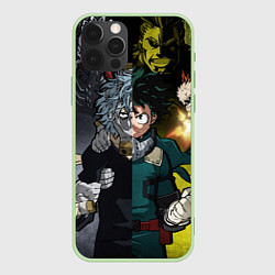 Чехол для iPhone 12 Pro Max Шигараки и Мидория, цвет: 3D-салатовый