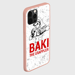 Чехол для iPhone 12 Pro Max Baki the Grappler, цвет: 3D-светло-розовый — фото 2