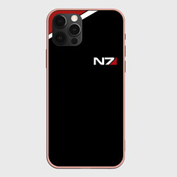 Чехол для iPhone 12 Pro Max MASS EFFECT N7, цвет: 3D-светло-розовый