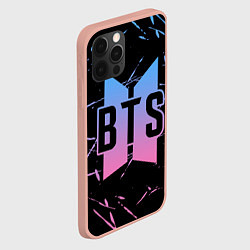 Чехол для iPhone 12 Pro Max BTS: Love Yourself, цвет: 3D-светло-розовый — фото 2