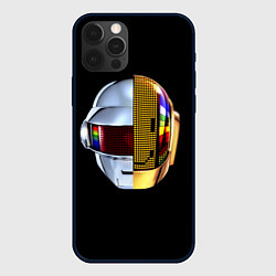 Чехол для iPhone 12 Pro Max Daft Punk: Smile Helmet, цвет: 3D-черный