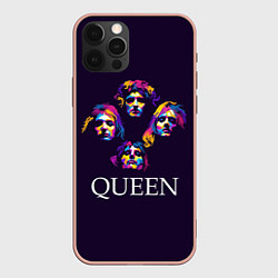 Чехол для iPhone 12 Pro Max Queen: Fan Art, цвет: 3D-светло-розовый
