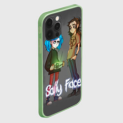 Чехол для iPhone 12 Pro Max Sally Face: Friends, цвет: 3D-салатовый — фото 2