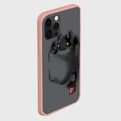 Чехол для iPhone 12 Pro Max Фурия в кармане, цвет: 3D-светло-розовый — фото 2