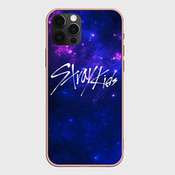 Чехол для iPhone 12 Pro Max Stray Kids, цвет: 3D-светло-розовый