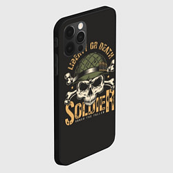 Чехол для iPhone 12 Pro Max Soldier - liberty or death, цвет: 3D-черный — фото 2