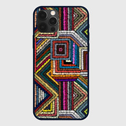 Чехол для iPhone 12 Pro Max Этнический ковровый орнамент, цвет: 3D-черный