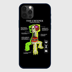 Чехол для iPhone 12 Pro Max The Creeper, цвет: 3D-черный