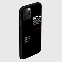 Чехол для iPhone 12 Pro Max NASA, цвет: 3D-черный — фото 2