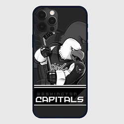 Чехол для iPhone 12 Pro Max Washington Capitals: Mono, цвет: 3D-черный